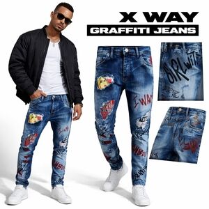 X Way graffiti‎ skinny jeans 31